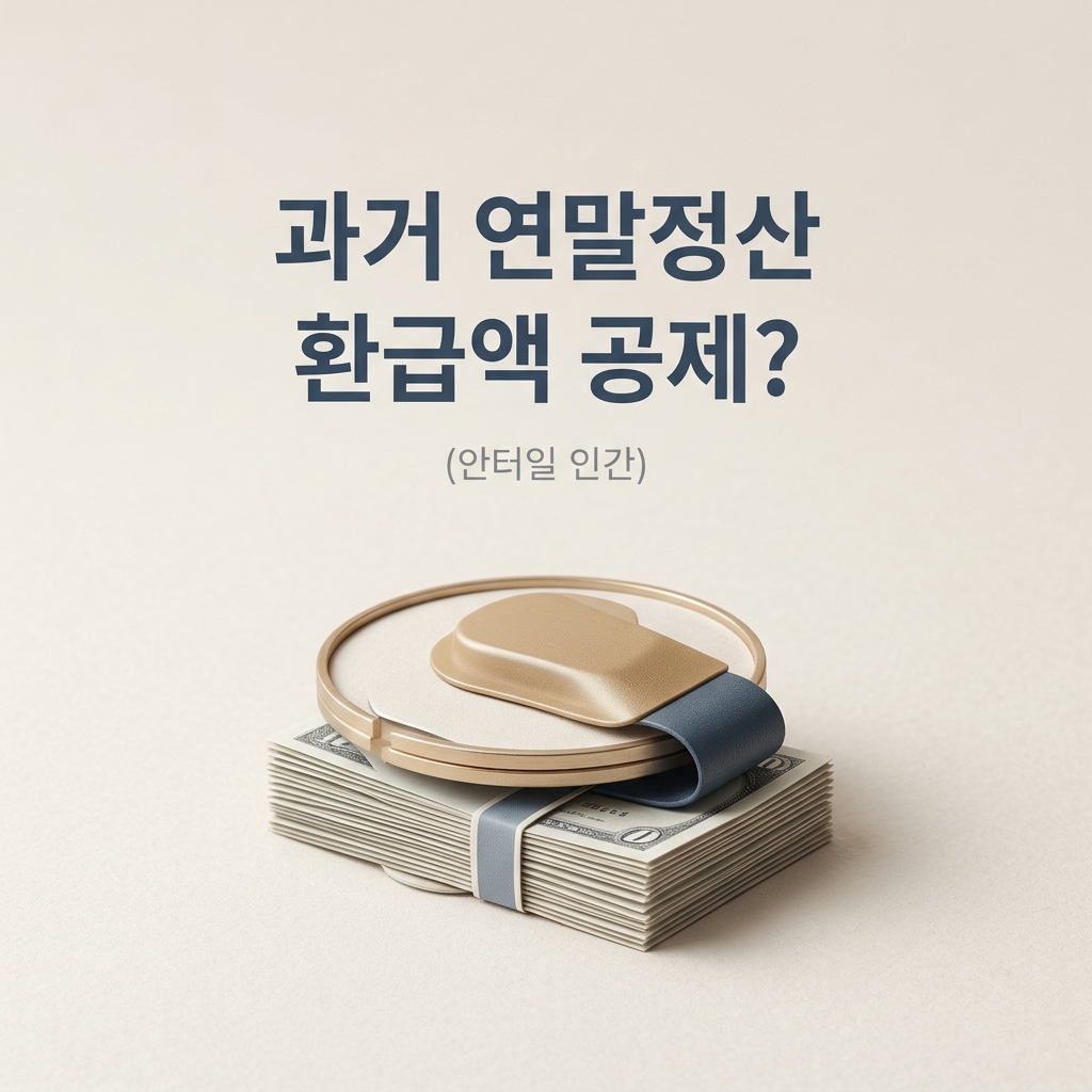 ai thumbnail minimal 과거 연말정산 환급액 공제 1788067664