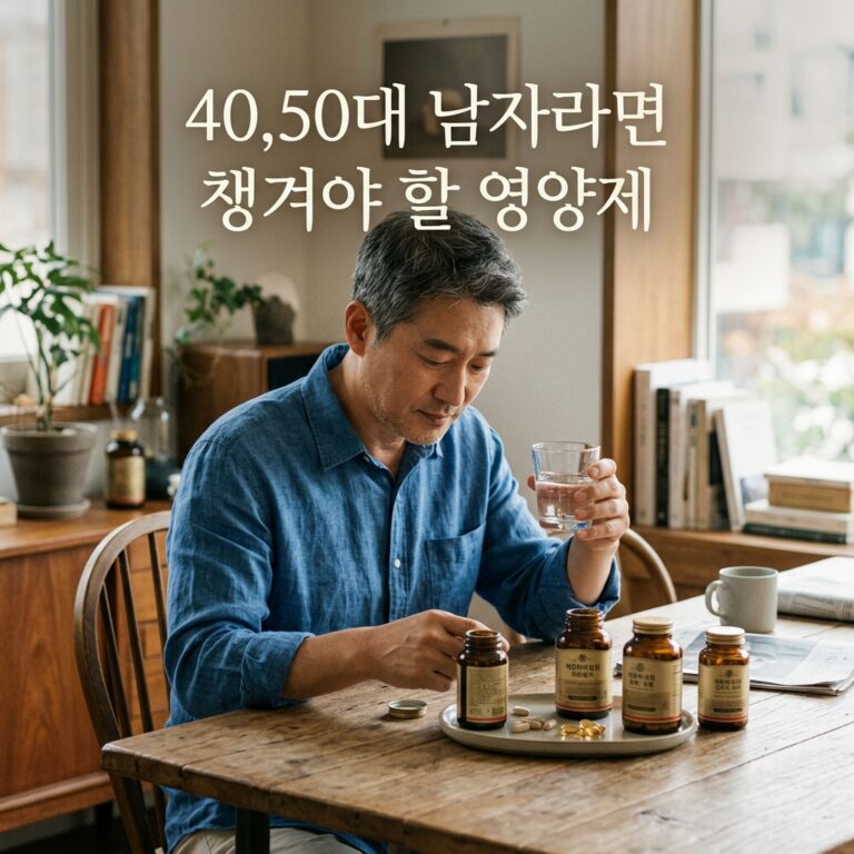 ai thumbnail photography 4050대 남자라면 챙겨야 할 영양제 1786942499