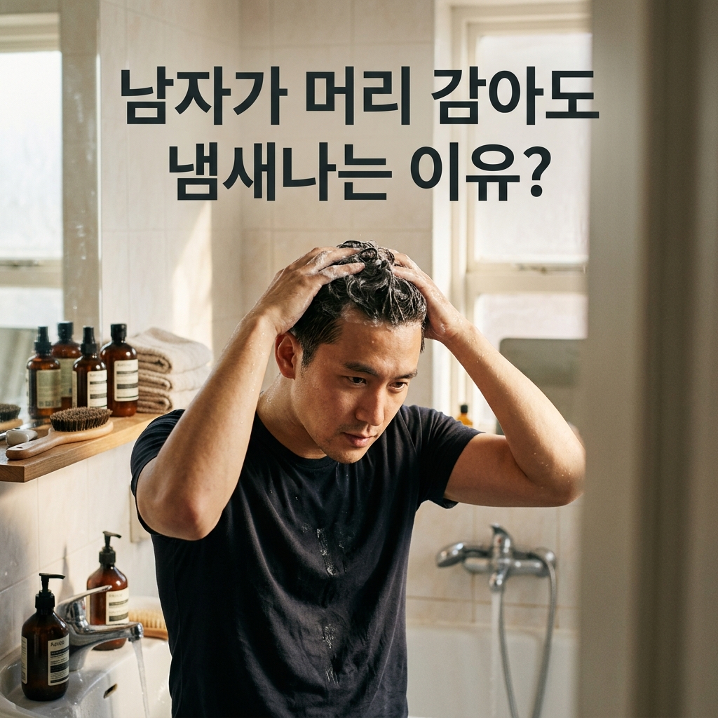 ai thumbnail photography 남자가 머리 감아도 냄새나는 이유 1787895643