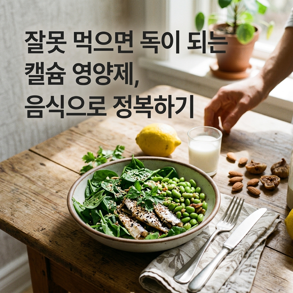칼슘 제대로 섭취 중인가요? 지금 확인 해보세요. 1 ai thumbnail photography 잘못 먹으면 독이 되는 캴슘 영양제 음식으로 정복하기 1787206813