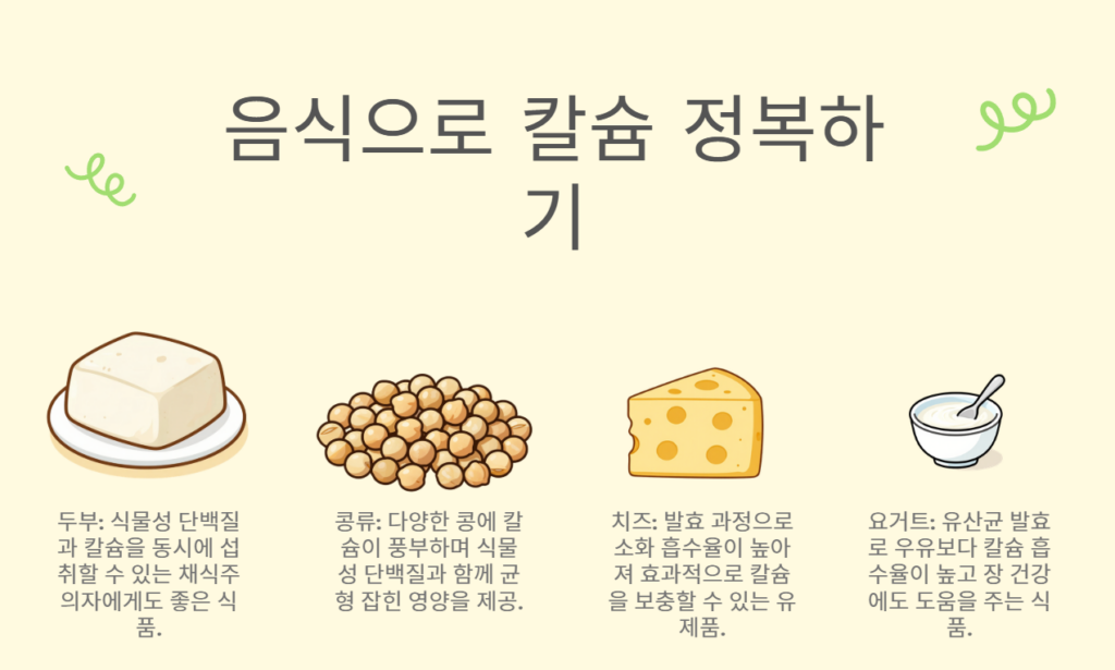 칼슘 제대로 섭취 중인가요? 지금 확인 해보세요. 2 음식으로 칼슘 정복하기