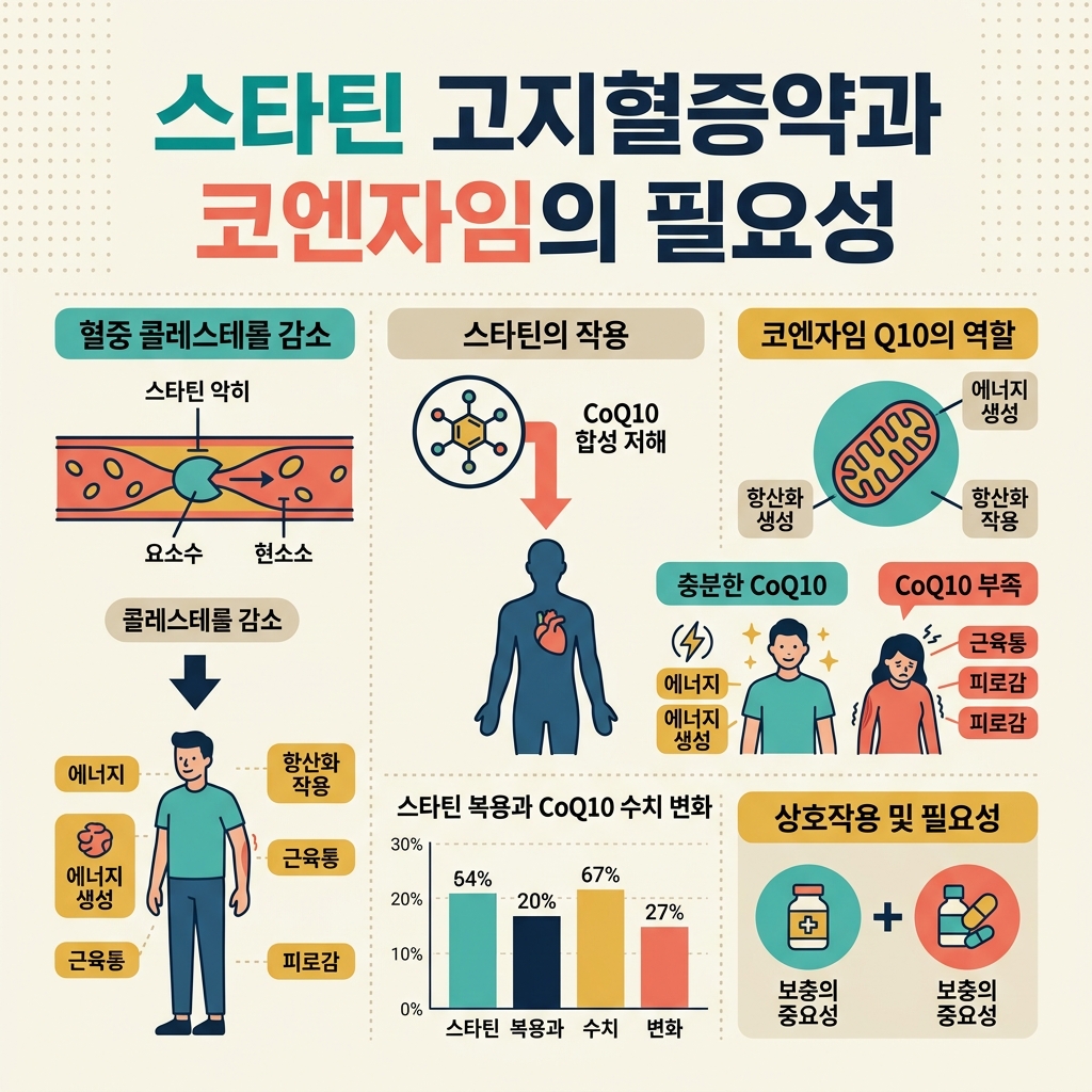 ai thumbnail infographic 스타틴 고지혈증약과 코엔자임의 필요성 1788416553