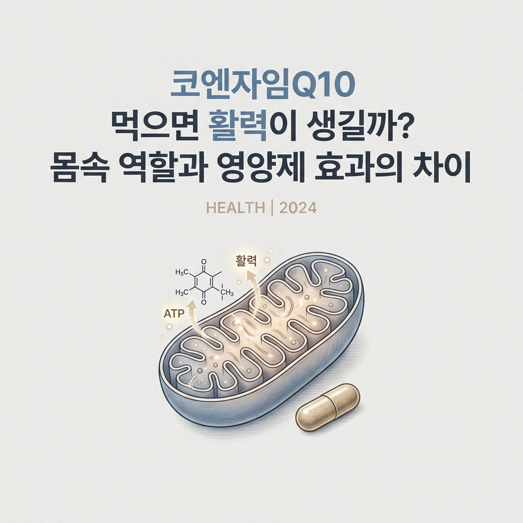 내 몸의 에너지는 어디서 만들어질까? 코엔자임Q10을 주목하는 이유 1 ai thumbnail minimal 코엔자임Q10 먹으면 활력이 생길까 몸속 역할과 영양제 효과의 차이 1788416873